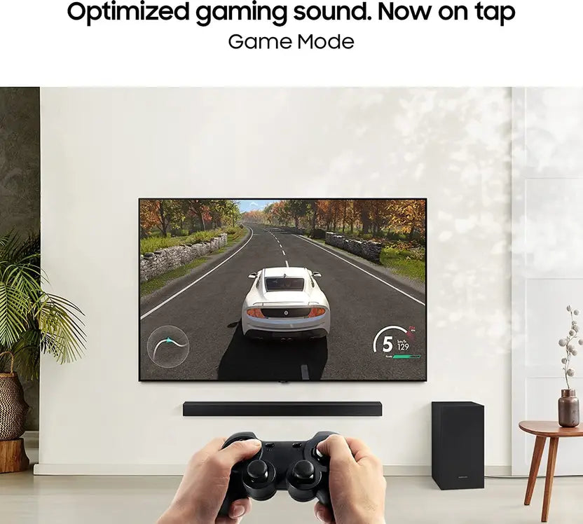 Samsung Soundbar Model - Hw-B55E Subwoofer Model - Ps-T4Swt, Bluetooth Soundbar (Black, 2.1 Channel)