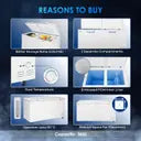 Haier 350 L Double Door Standard Deep Freezer  (White, HFC-385CM5)
