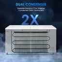 Haier 515 L Double Door Standard Deep Freezer  (White, HFC-550CM5)