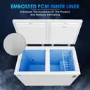 Haier 350 L Double Door Standard Deep Freezer  (White, HFC-385CM5)
